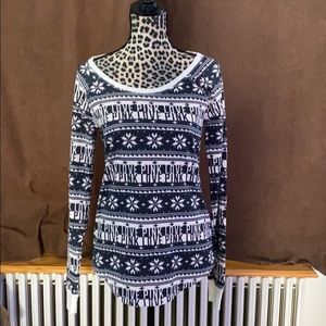 Pink thermal sleep top